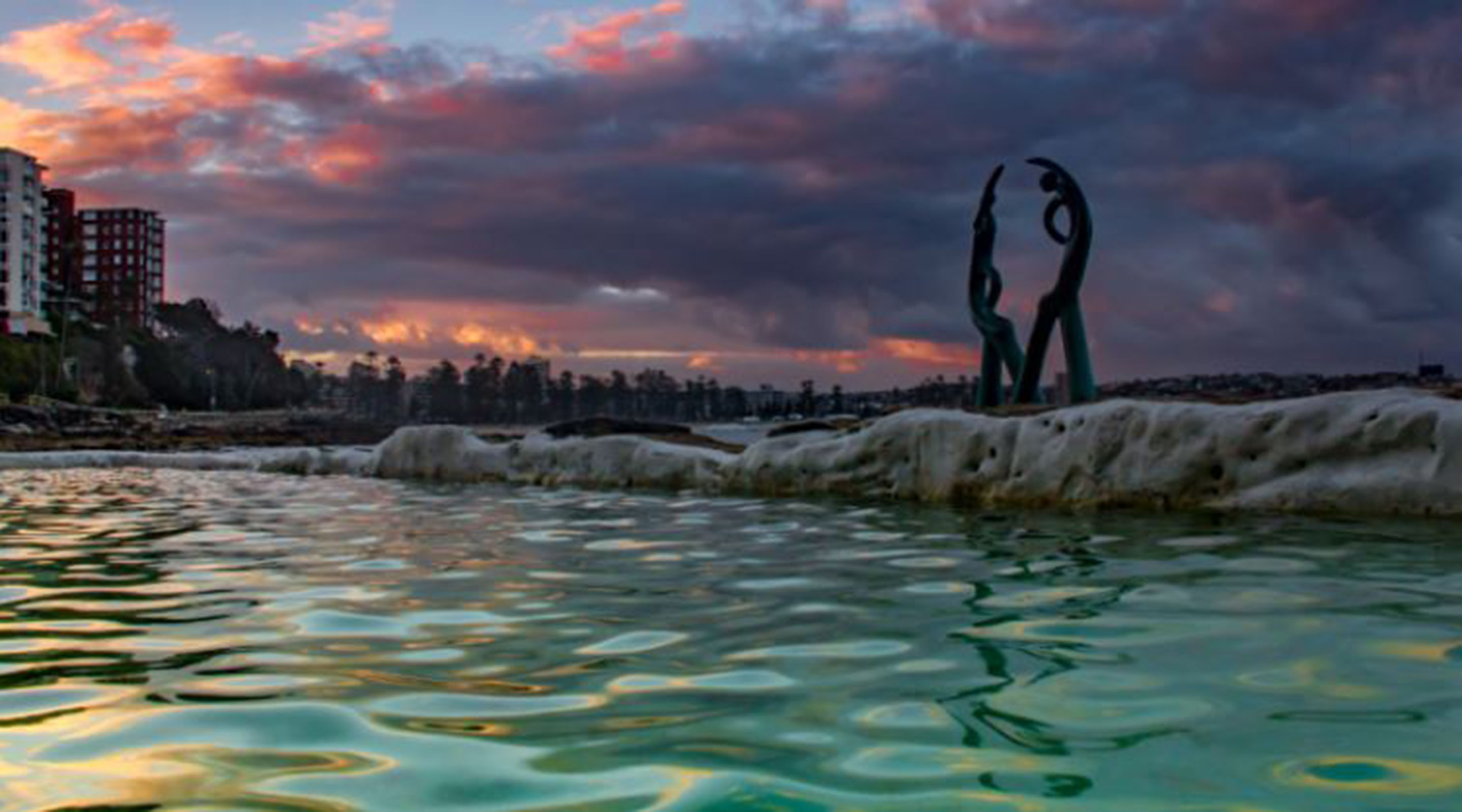 Public art at the Fairy Bower rockpool