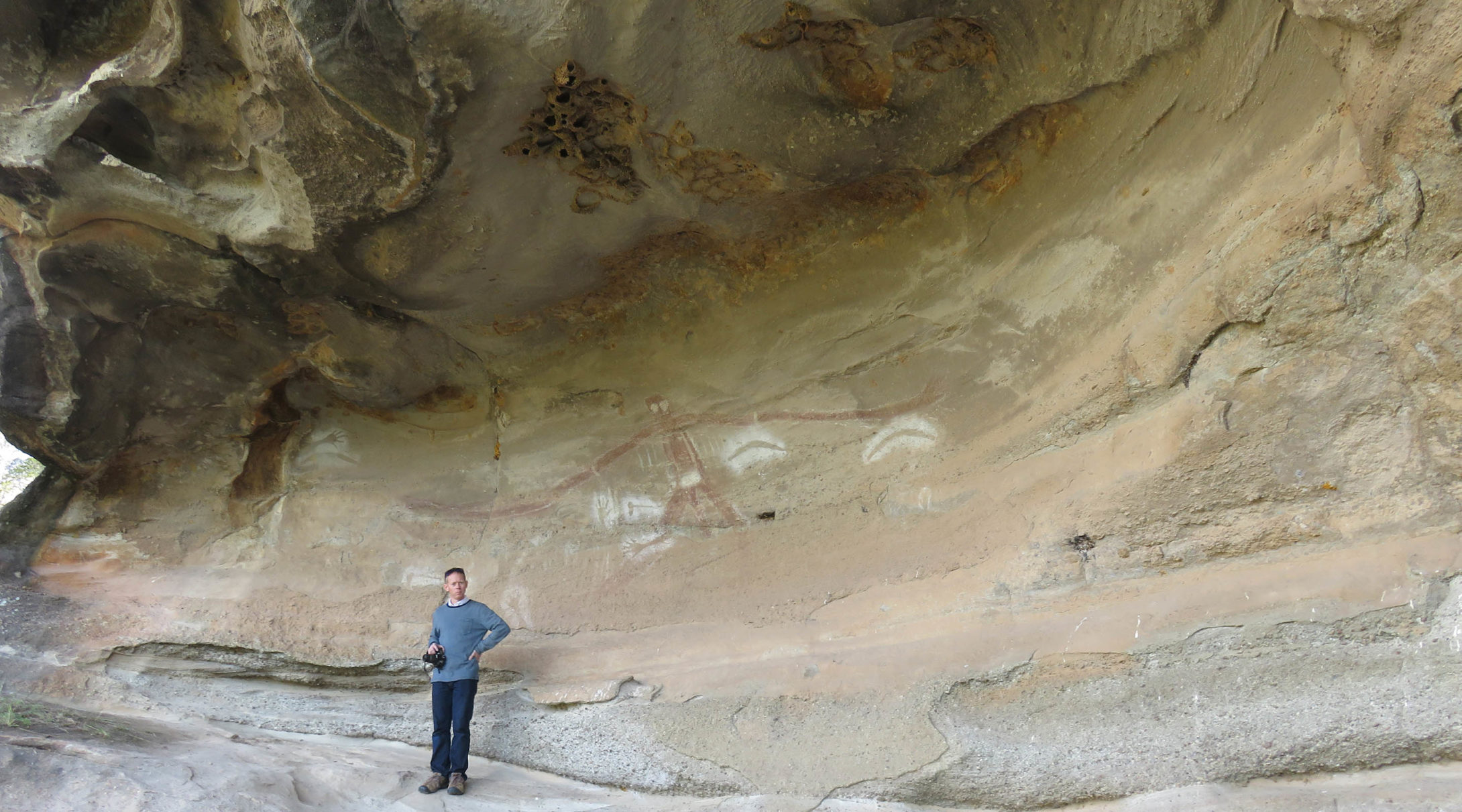 Tim Owen at Baiame Cave