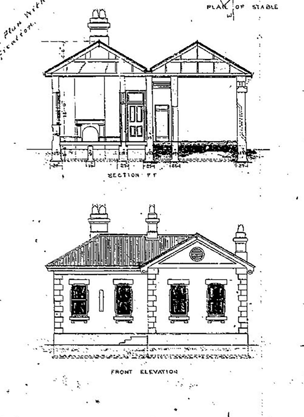 1884 Taree Police Station Plan